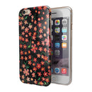 Flowers with Stems over Black Watercolor iPhone 6/6s or 6/6s Plus 2-Piece Hybrid INK-Fuzed Case
