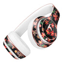 Flowers with Stems over Black Watercolor Full-Body Skin Kit for the Beats by Dre Solo 3 Wireless Headphones