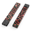 Flowers with Stems over Black Watercolor - Premium Decal Protective Skin-Wrap Sticker compatible with the Juul Labs vaping device