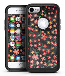 Flowers with Stems over Black Watercolor - iPhone 7 or 8 OtterBox Case & Skin Kits