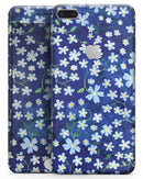 Flowers with Stems over Blue Watercolor - Skin-kit for the iPhone 8 or 8 Plus