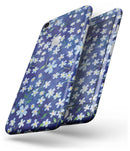 Flowers with Stems over Blue Watercolor - Skin-kit for the iPhone 8 or 8 Plus