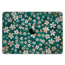 MacBook Pro with Touch Bar Skin Kit - Flowers_with_Stems_over_Deep_Green_Watercolor-MacBook_13_Touch_V3.jpg?