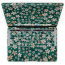 MacBook Pro with Touch Bar Skin Kit - Flowers_with_Stems_over_Deep_Green_Watercolor-MacBook_13_Touch_V4.jpg?