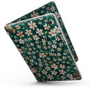 MacBook Pro with Touch Bar Skin Kit - Flowers_with_Stems_over_Deep_Green_Watercolor-MacBook_13_Touch_V6.jpg?