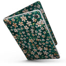 MacBook Pro without Touch Bar Skin Kit - Flowers_with_Stems_over_Deep_Green_Watercolor-MacBook_13_Touch_V3.jpg?