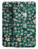 Flowers with Stems over Deep Green Watercolor - Skin-kit for the iPhone 8 or 8 Plus