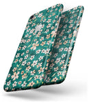 Flowers with Stems over Deep Green Watercolor - Skin-kit for the iPhone 8 or 8 Plus