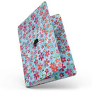 MacBook Pro with Touch Bar Skin Kit - Flowers_with_Stems_over_Light_Blue_Watercolor-MacBook_13_Touch_V7.jpg?