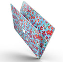 Flowers with Stems over Light Blue Watercolor - MacBook Pro with Retina Display Full-Coverage Skin Kit