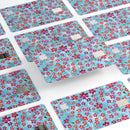 Flowers with Stems over Light Blue Watercolor - Premium Protective Decal Skin-Kit for the Apple Credit Card