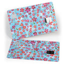 Flowers with Stems over Light Blue Watercolor - Premium Protective Decal Skin-Kit for the Apple Credit Card