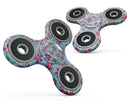 Flowers with Stems over Light Blue Watercolor Full-Body Fidget Spinner Skin-Kit