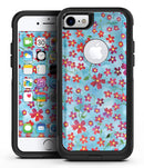 Flowers with Stems over Light Blue Watercolor - iPhone 7 or 8 OtterBox Case & Skin Kits