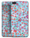 Flowers with Stems over Light Blue Watercolor - Skin-kit for the iPhone 8 or 8 Plus