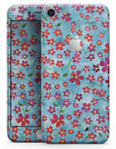 Flowers with Stems over Light Blue Watercolor - Skin-kit for the iPhone 8 or 8 Plus
