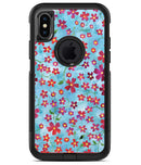 Flowers with Stems over Light Blue Watercolor - iPhone X OtterBox Case & Skin Kits