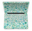 Flowers with Stems over Light Green Watercolor - MacBook Pro with Retina Display Full-Coverage Skin Kit