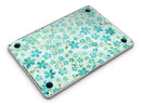 Flowers with Stems over Light Green Watercolor - MacBook Pro with Retina Display Full-Coverage Skin Kit
