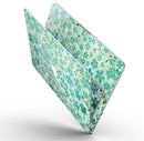 Flowers with Stems over Light Green Watercolor - MacBook Pro with Retina Display Full-Coverage Skin Kit