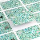 Flowers with Stems over Light Green Watercolor - Premium Protective Decal Skin-Kit for the Apple Credit Card