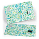 Flowers with Stems over Light Green Watercolor - Premium Protective Decal Skin-Kit for the Apple Credit Card