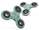 Flowers with Stems over Light Green Watercolor Full-Body Fidget Spinner Skin-Kit