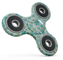 Flowers with Stems over Light Green Watercolor Full-Body Fidget Spinner Skin-Kit