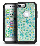 Flowers with Stems over Light Green Watercolor - iPhone 7 or 8 OtterBox Case & Skin Kits