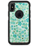 Flowers with Stems over Light Green Watercolor - iPhone X OtterBox Case & Skin Kits