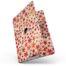 MacBook Pro with Touch Bar Skin Kit - Flowers_with_Stems_over_Orange_Watercolor-MacBook_13_Touch_V7.jpg?