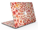 Flowers with Stems over Orange Watercolor - MacBook Air Skin Kit