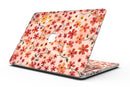 Flowers with Stems over Orange Watercolor - MacBook Pro with Retina Display Full-Coverage Skin Kit