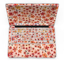 Flowers with Stems over Orange Watercolor - MacBook Pro with Retina Display Full-Coverage Skin Kit