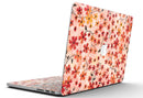 Flowers with Stems over Orange Watercolor - MacBook Pro with Retina Display Full-Coverage Skin Kit