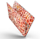 Flowers with Stems over Orange Watercolor - MacBook Pro with Retina Display Full-Coverage Skin Kit