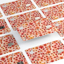 Flowers with Stems over Orange Watercolor - Premium Protective Decal Skin-Kit for the Apple Credit Card