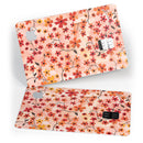 Flowers with Stems over Orange Watercolor - Premium Protective Decal Skin-Kit for the Apple Credit Card