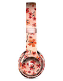 Flowers with Stems over Orange Watercolor Full-Body Skin Kit for the Beats by Dre Solo 3 Wireless Headphones