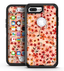 Flowers with Stems over Orange Watercolor - iPhone 7 Plus/8 Plus OtterBox Case & Skin Kits