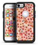 Flowers with Stems over Orange Watercolor - iPhone 7 or 8 OtterBox Case & Skin Kits