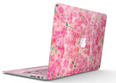 Flowers with Stems over Pink Watercolor - MacBook Air Skin Kit