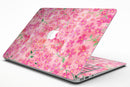 Flowers with Stems over Pink Watercolor - MacBook Air Skin Kit
