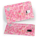 Flowers with Stems over Pink Watercolor - Premium Protective Decal Skin-Kit for the Apple Credit Card