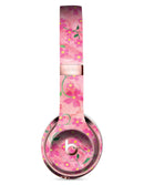 Flowers with Stems over Pink Watercolor Full-Body Skin Kit for the Beats by Dre Solo 3 Wireless Headphones