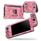 Flowers with Stems over Pink Watercolor - Skin Wrap Decal for Nintendo Switch Lite Console & Dock - 3DS XL - 2DS - Pro - DSi - Wii - Joy-Con Gaming Controller