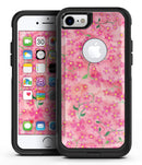 Flowers with Stems over Pink Watercolor - iPhone 7 or 8 OtterBox Case & Skin Kits