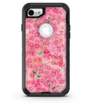Flowers with Stems over Pink Watercolor - iPhone 7 or 8 OtterBox Case & Skin Kits