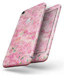 Flowers with Stems over Pink Watercolor - Skin-kit for the iPhone 8 or 8 Plus