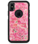 Flowers with Stems over Pink Watercolor - iPhone X OtterBox Case & Skin Kits